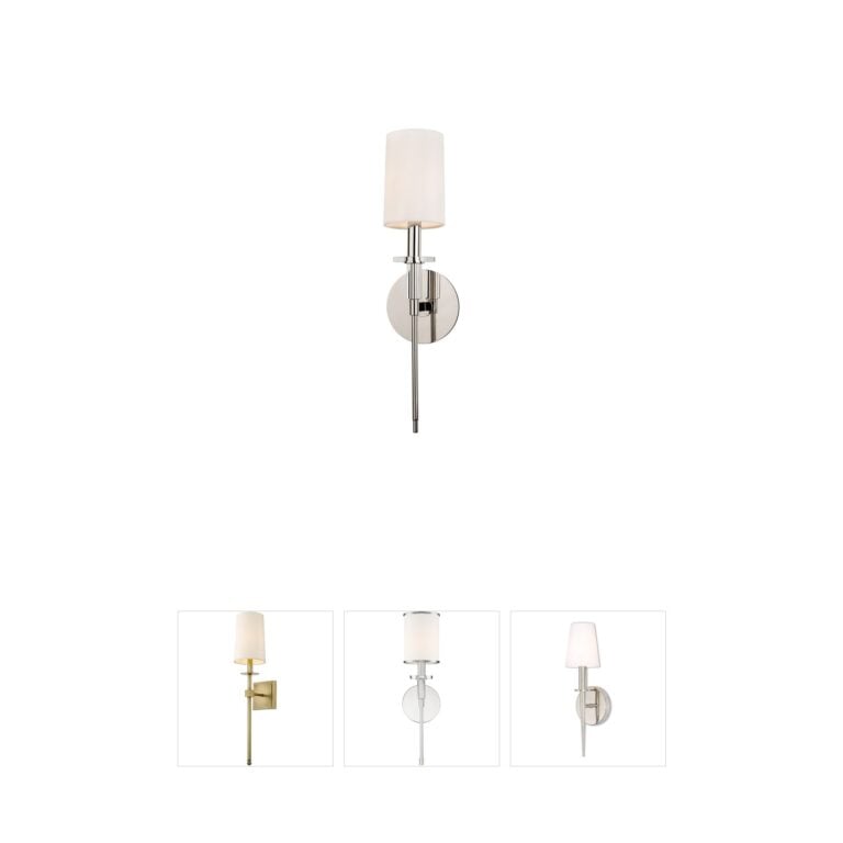 Hudson Valley Amherst Polished Nickel Wall Sconce