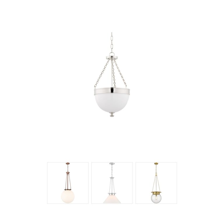 Hudson Valley Barrington 14" Polished Nickel Pendant