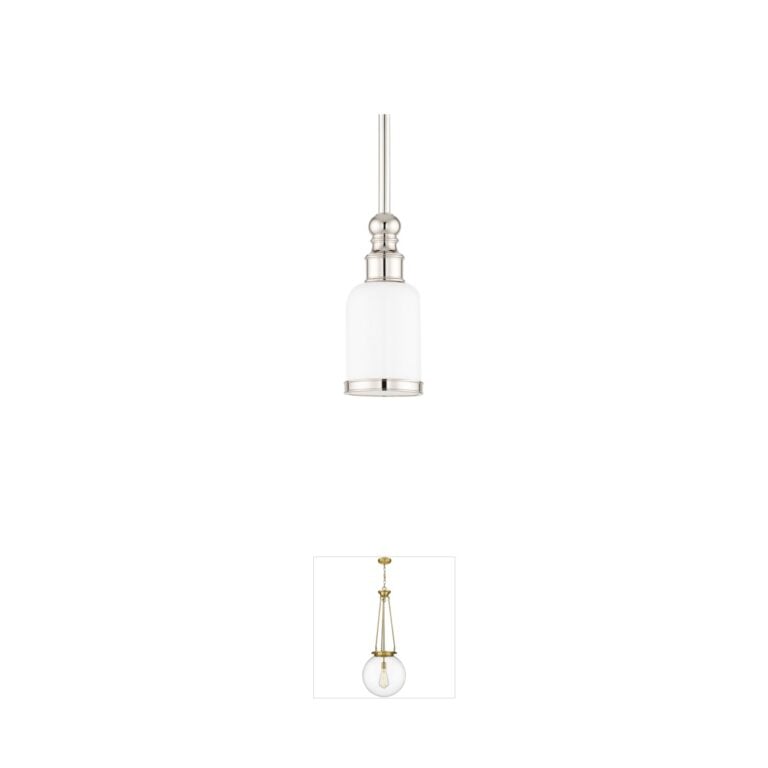 Hudson Valley Chatham Polished Nickel Pendant
