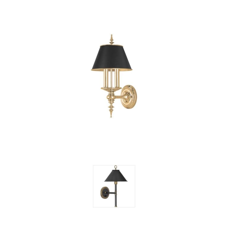 Hudson Valley Cheshire Aged Brass Wall Sconce