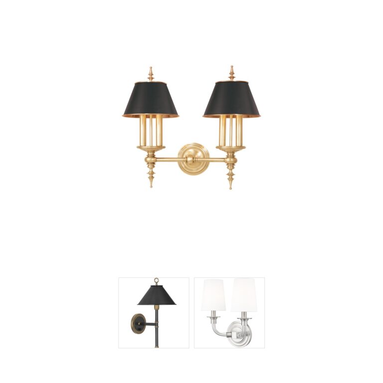 Hudson Valley Cheshire Aged Brass Wall Sconce