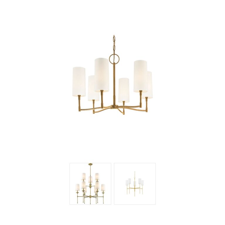 Hudson Valley Dillon Aged Brass Chandelier