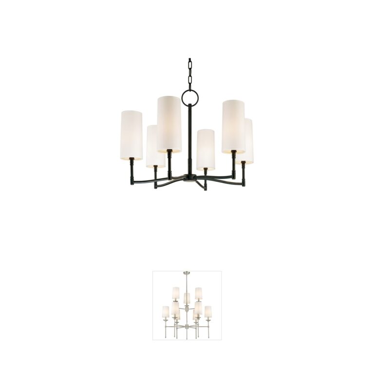 Hudson Valley Dillon 6-Light Old Bronze Chandelier