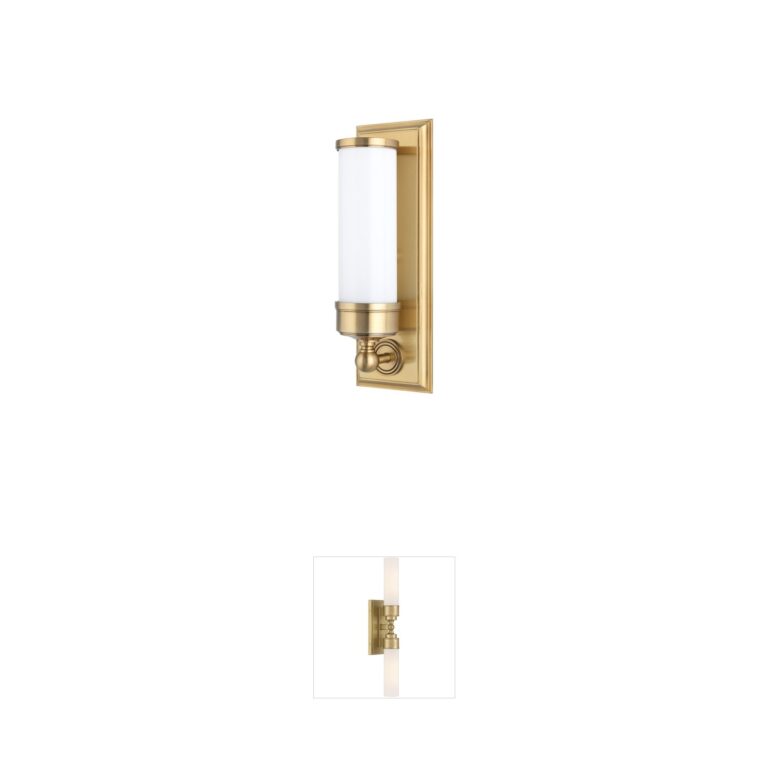 Hudson Valley Everett Aged Brass Vanity Light
