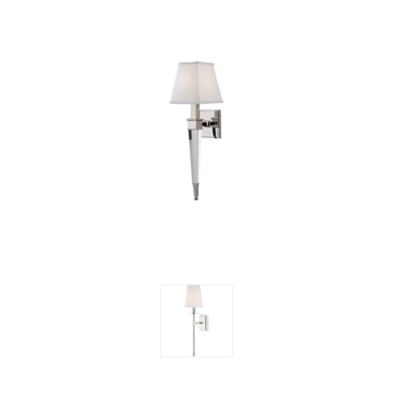 Hudson Valley Ruskin Polished Nickel Wall Sconce