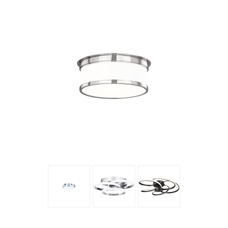Hudson Valley Geneva 12" Polished Nickel Flush Mount