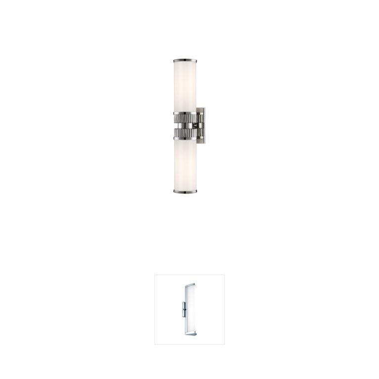 Hudson Valley Harper 2-Light Polished Nickel Vanity Light