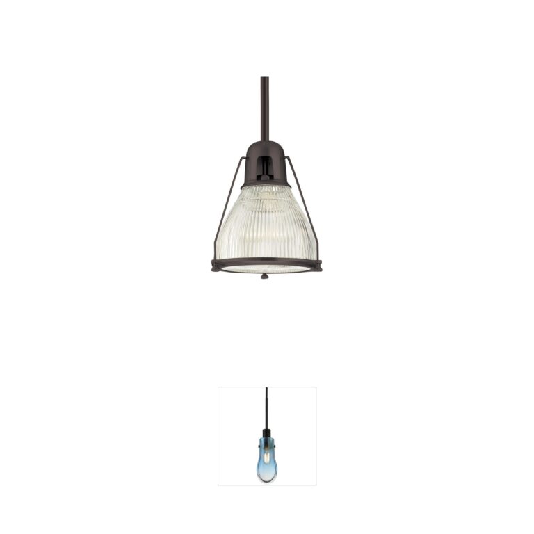 Hudson Valley Haverhill 12" Old Bronze Pendant with Clear Glass