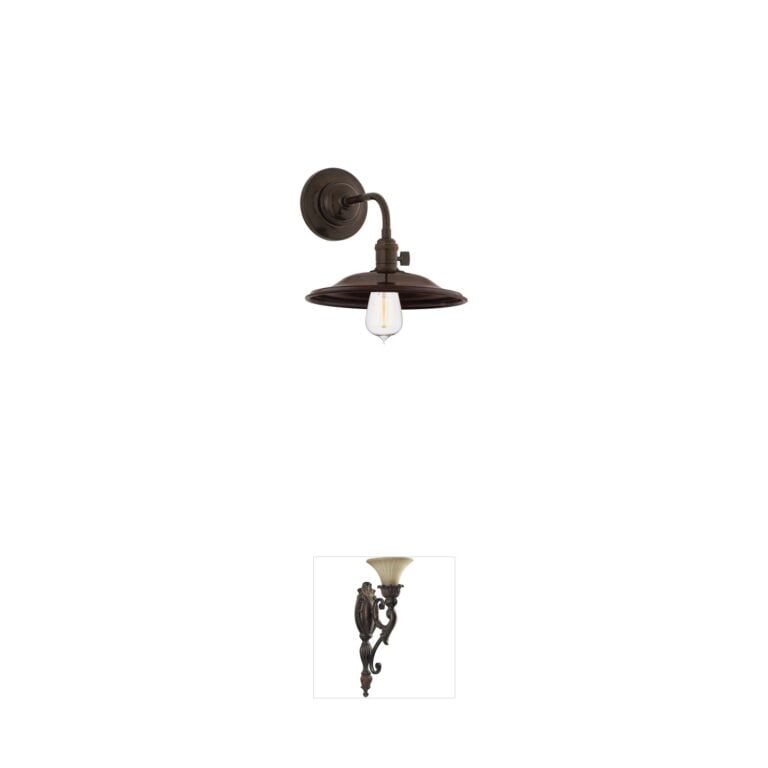 Hudson Valley Heirloom 10-Inch Old Bronze Industrial Wall Sconce
