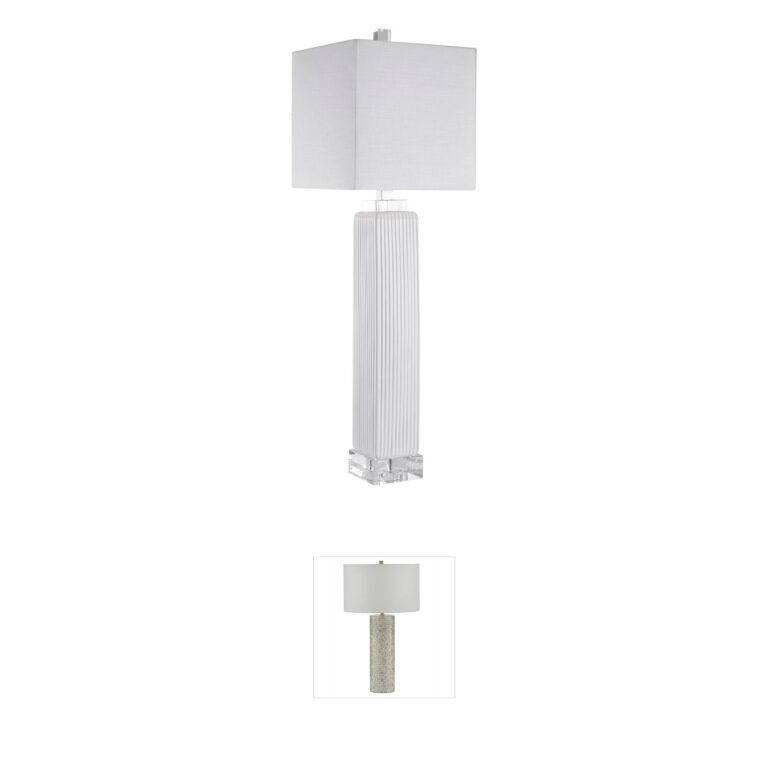 Uttermost Bennett White Ceramic Table Lamp