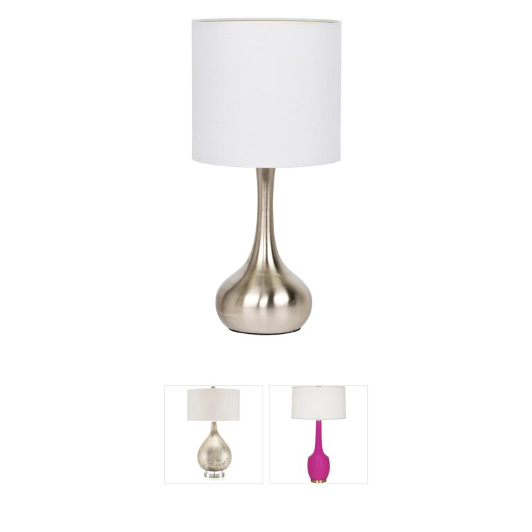 Craftmade Bejamin Brushed Polished Nickel Metal Table Lamp