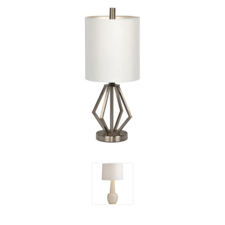 Craftmade Bejamin Brushed Polished Nickel Metal Table Lamp