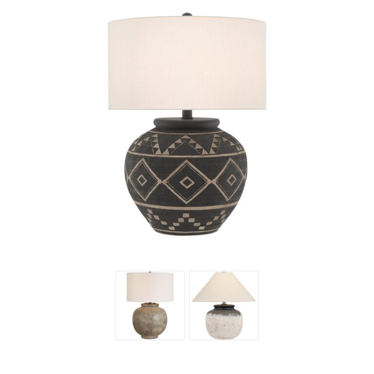 Currey & Company Tattoo Brewed Latte Terracotta Table Lamp