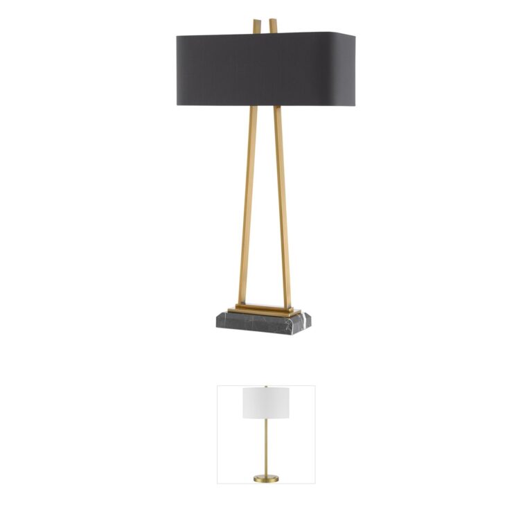 Currey & Company Adorn Metal & Marble Table Lamp