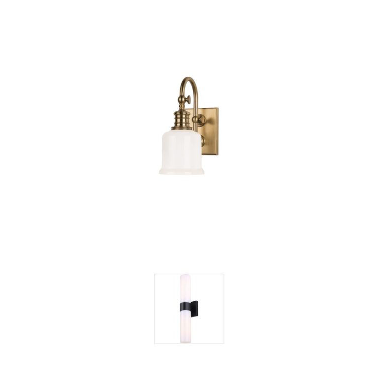 Hudson Valley Keswick Aged Brass Vanity Light