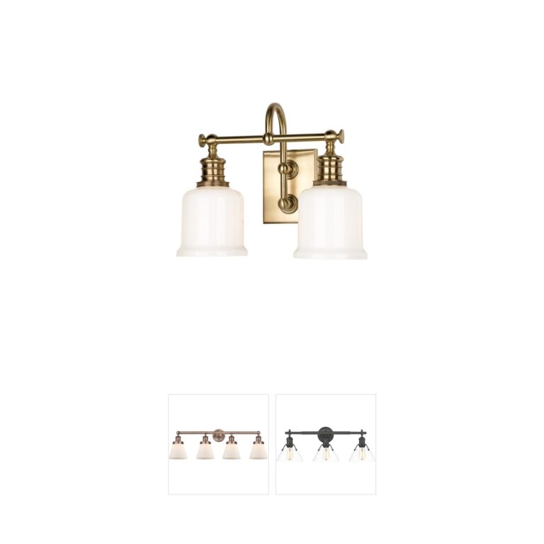 Hudson Valley Keswick Aged Brass Vanity Light