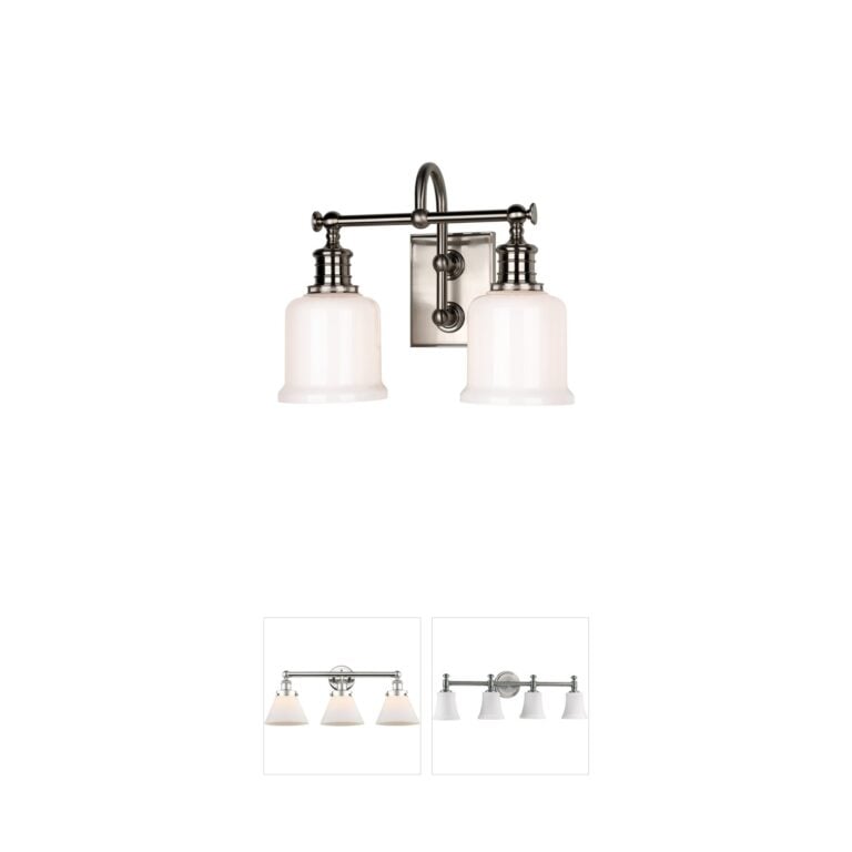 Hudson Valley Keswick Satin Nickel Vanity Light