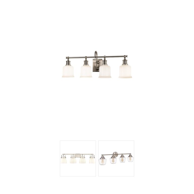 Hudson Valley Keswick 4-Light Satin Nickel Vanity Light