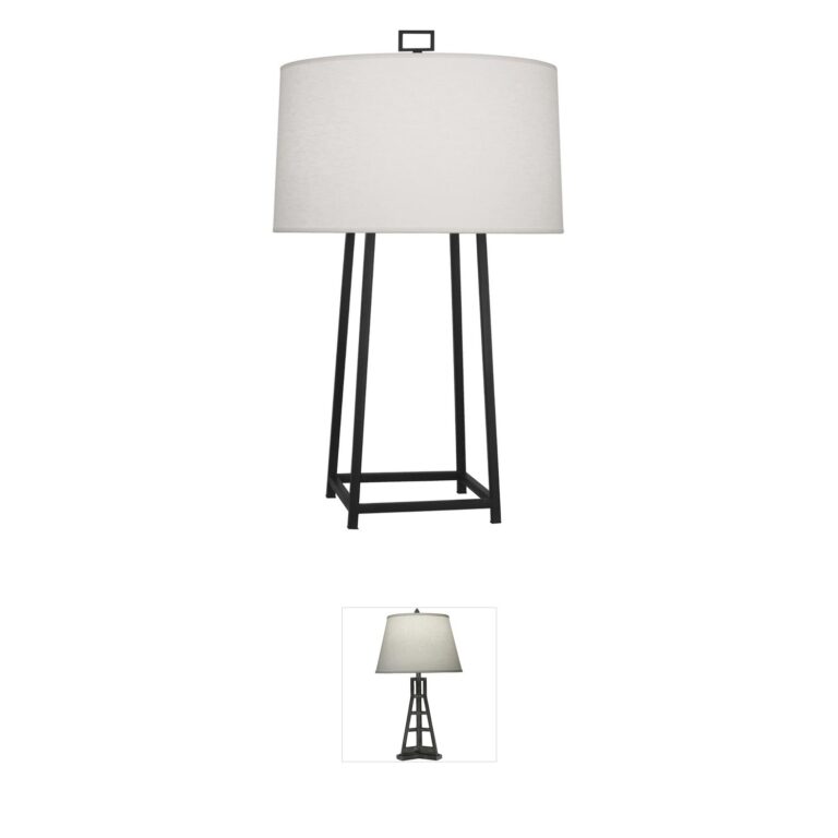 Robert Abbey Cooper Wrought Iron Table Lamp