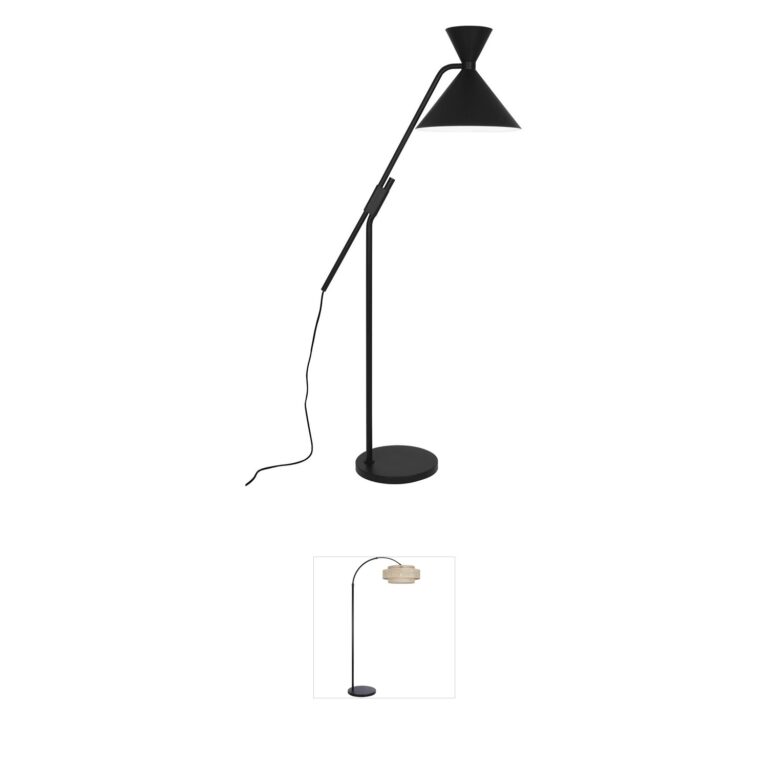 Robert Abbey Cinch Matte Black Dimmable Floor Lamp