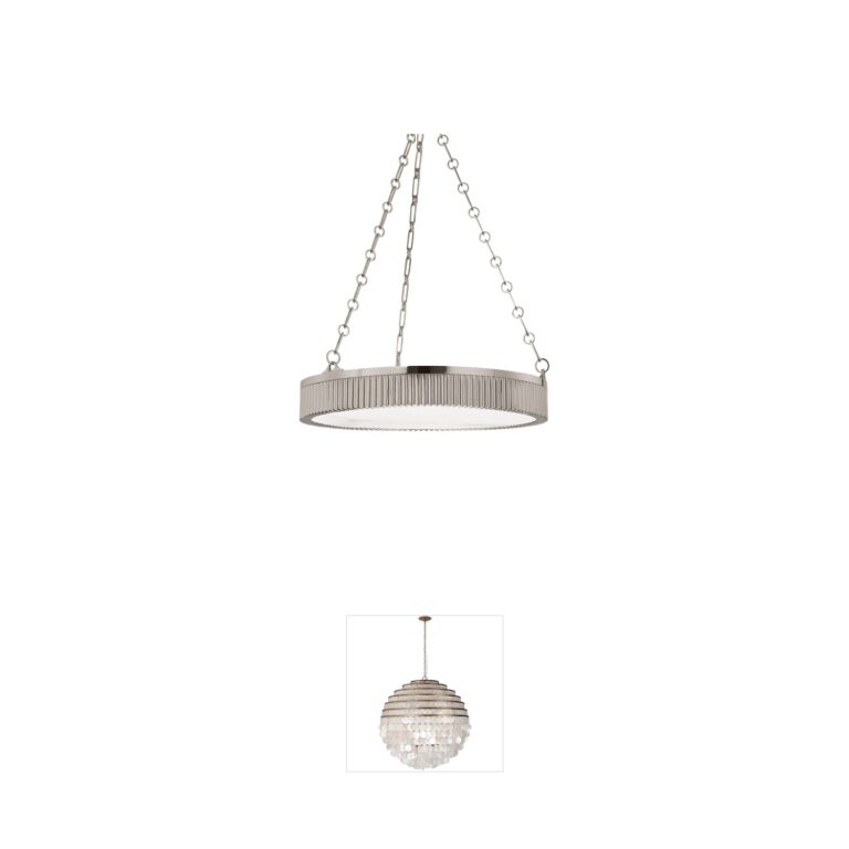 Hudson Valley Lynden 22" Antique Nickel Pendant