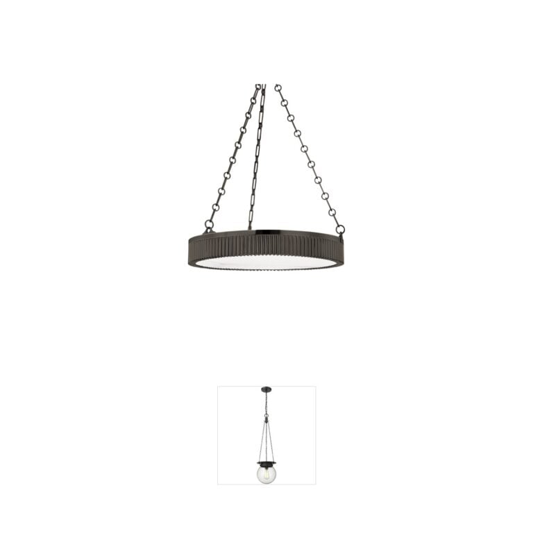 Hudson Valley Lynden 22" Distressed Bronze Pendant