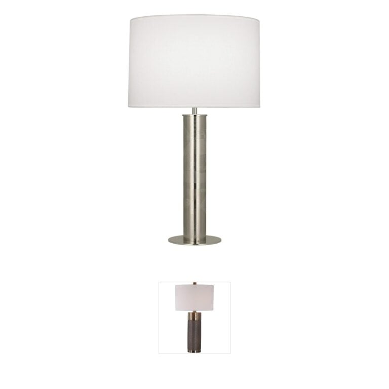 Robert Abbey Michael Berman Brut Polished Nickel Table Lamp