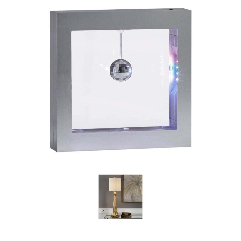 Adesso Disco Ball LED Table Lamp - Silver Finish