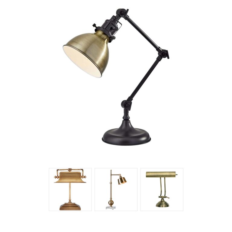 Adesso Alden Antique Bronze 3-Point Adjustable Desk Lamp