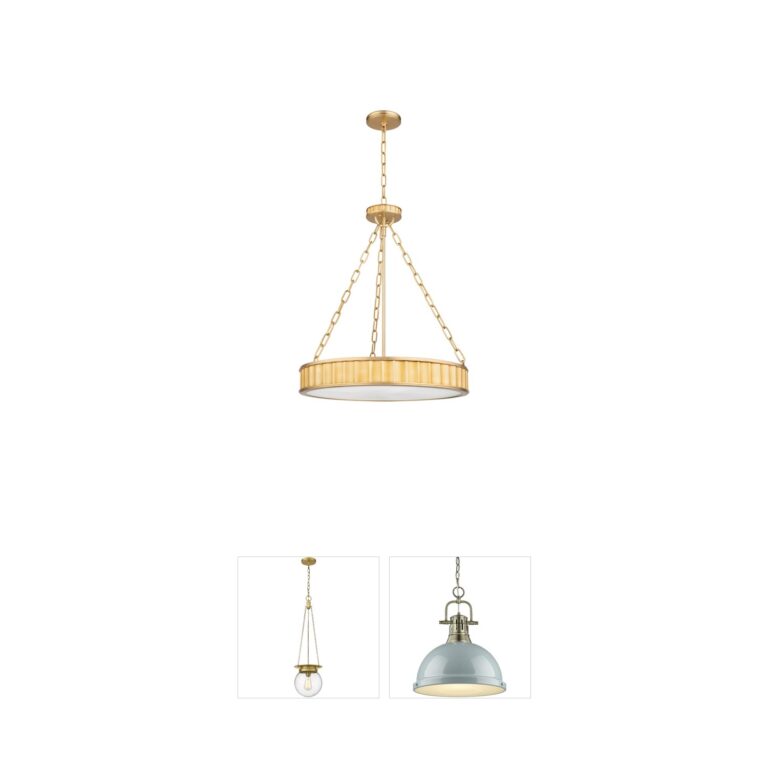 Hudson Valley Middlebury Aged Brass 5-Light Pendant