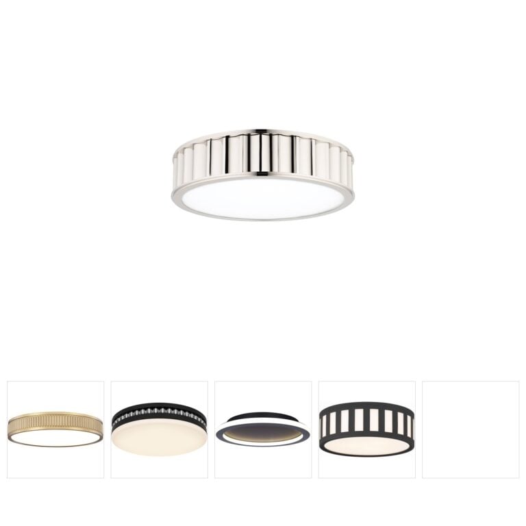 Hudson Valley Middlebury 3-Light Polished Nickel Flush Mount