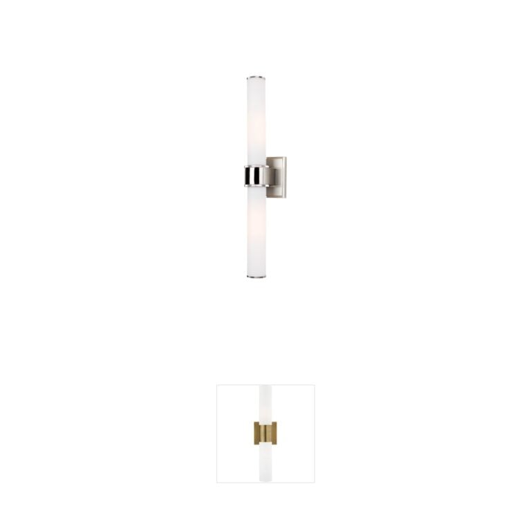 Hudson Valley Mill Valley 2-Light Satin Nickel Vanity Light