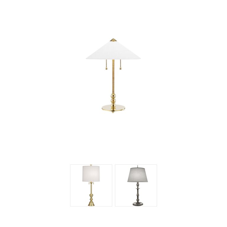 Hudson Valley Flare Aged Brass Table Lamp