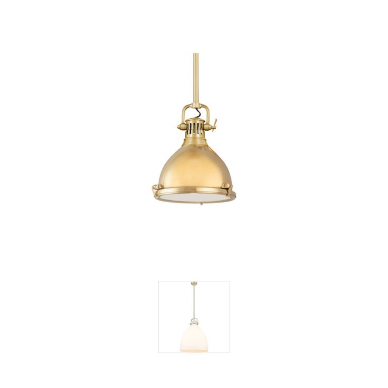 Hudson Valley Pelham 20-Inch Aged Brass Pendant