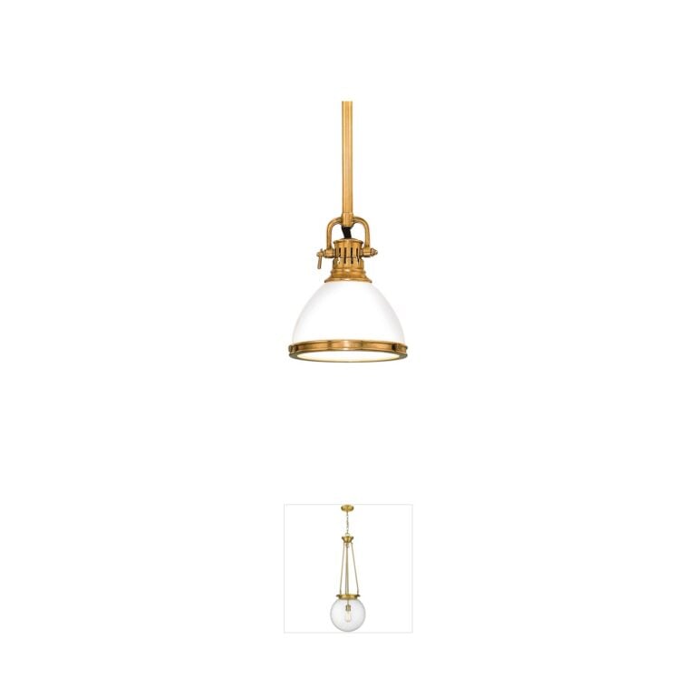 Hudson Valley Randolph 7" Aged Brass Pendant