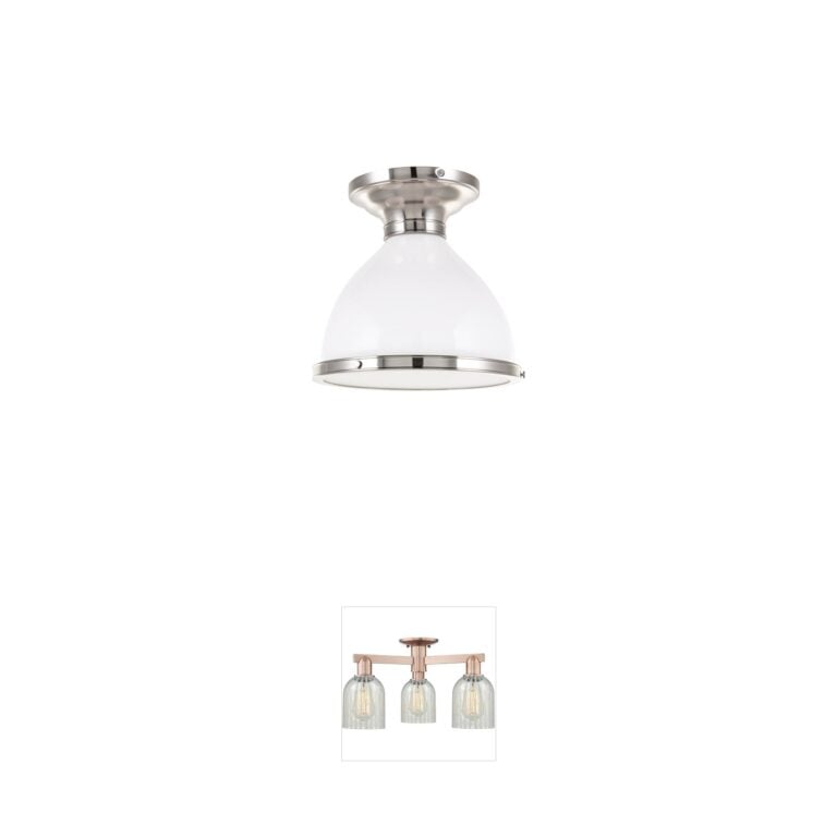 Hudson Valley Randolph Satin Nickel Semi-Flush Mount
