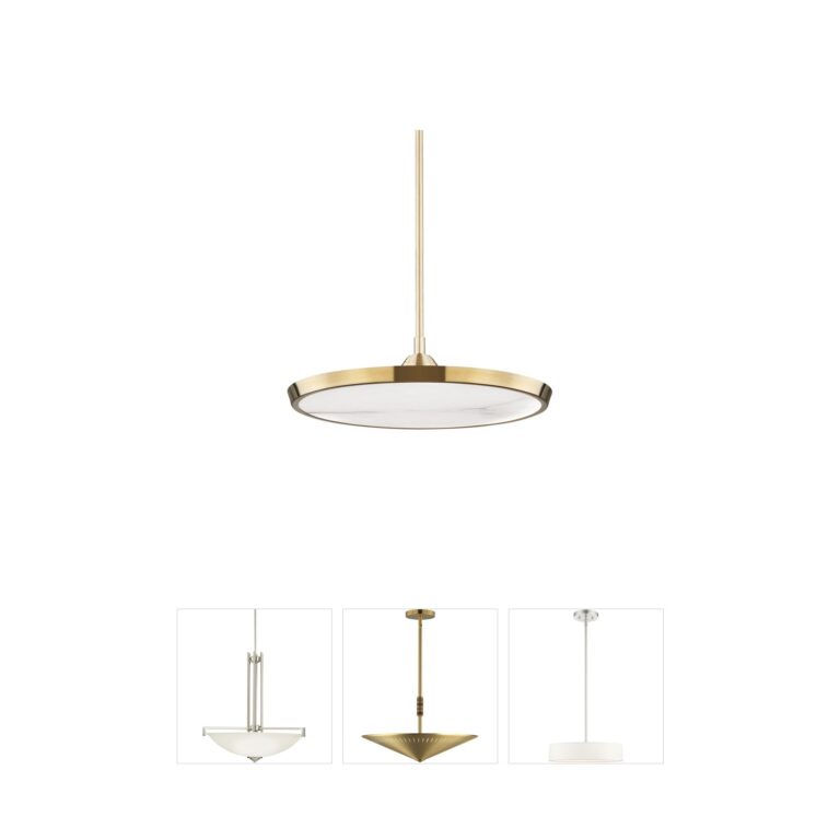 Hudson Valley Draper Alabaster Shade LED Pendant