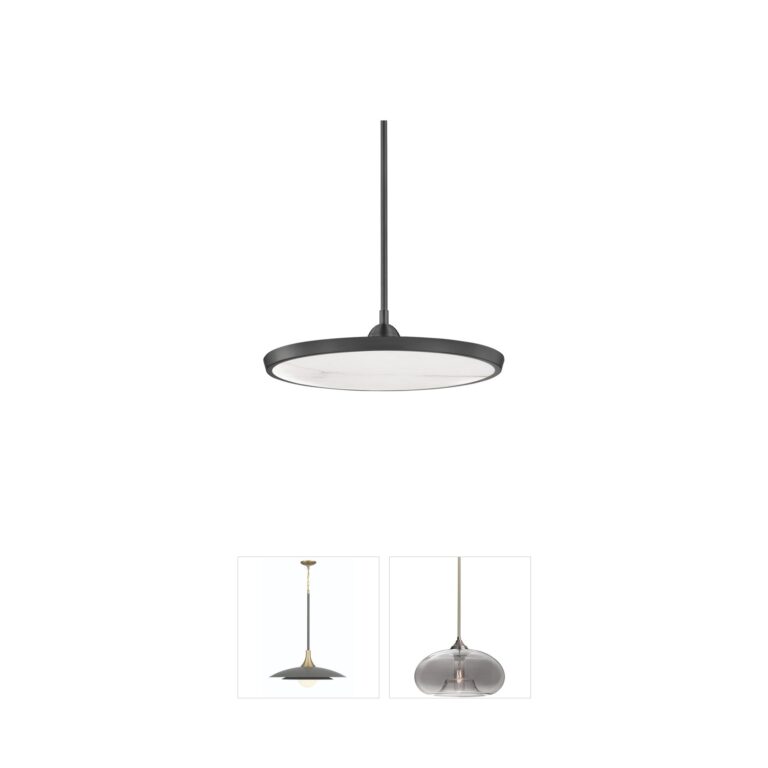 Hudson Valley Draper Alabaster LED Pendant in Old Bronze