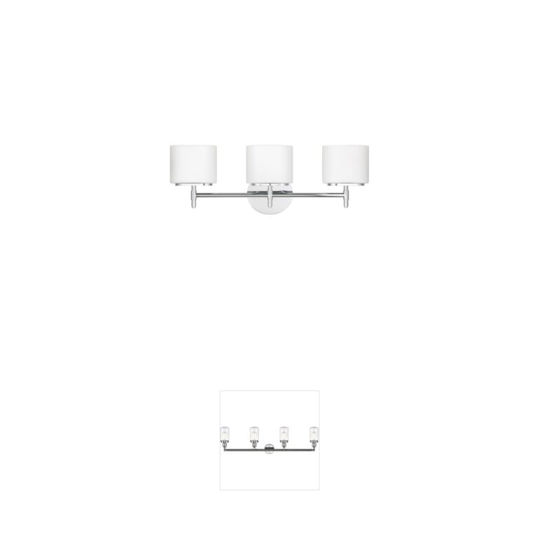 Hudson Valley Trinity 3-Light Polished Chrome Vanity Light