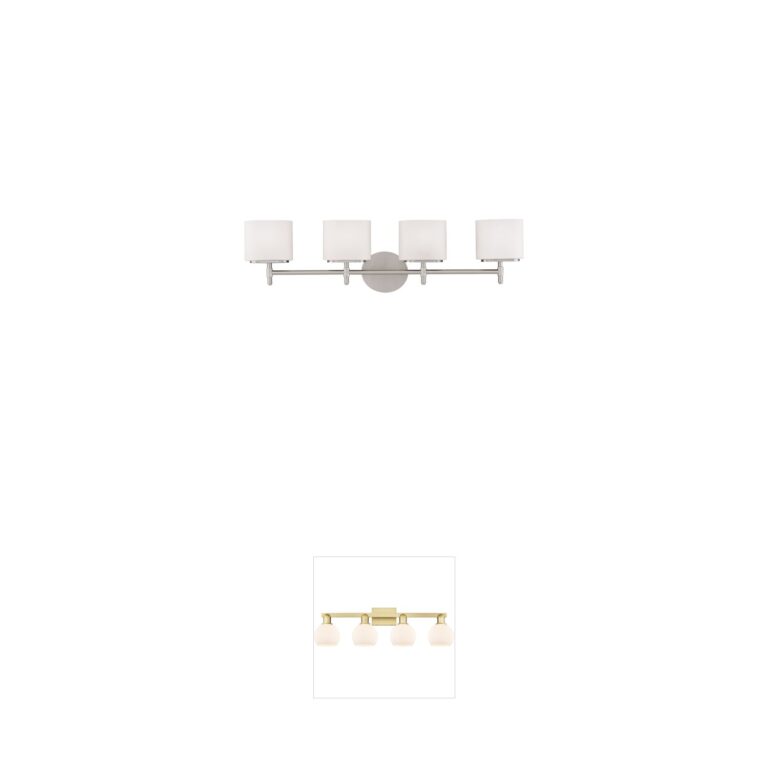 Hudson Valley Trinity 4-Light Satin Nickel Vanity Light