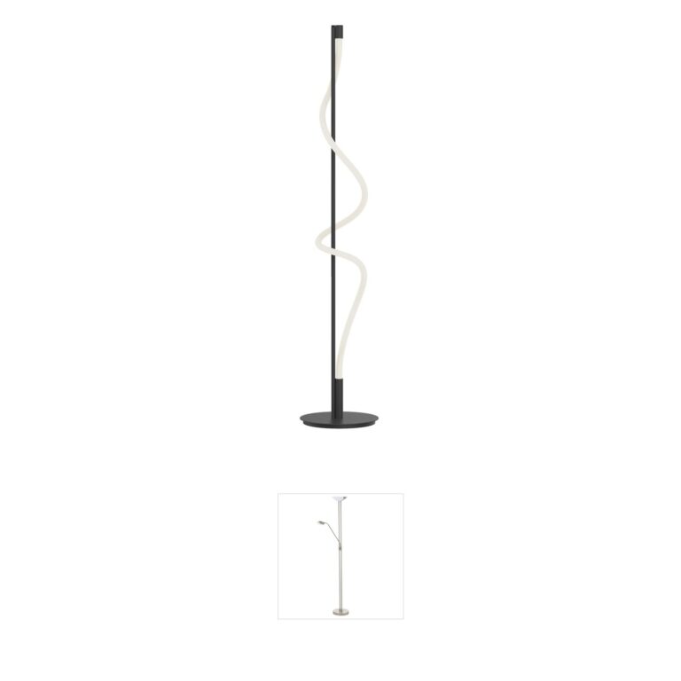 Kuzco Lighting Cursive Black LED Floor Lamp