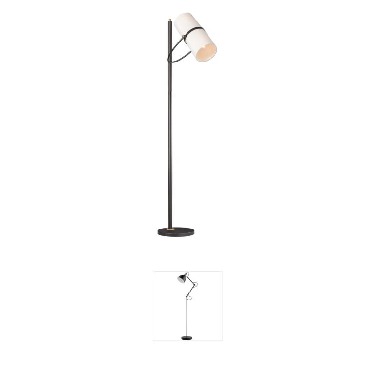 Maxim Lighting Oscar 2-Light Bronze and Antique Brass Floor Lamp