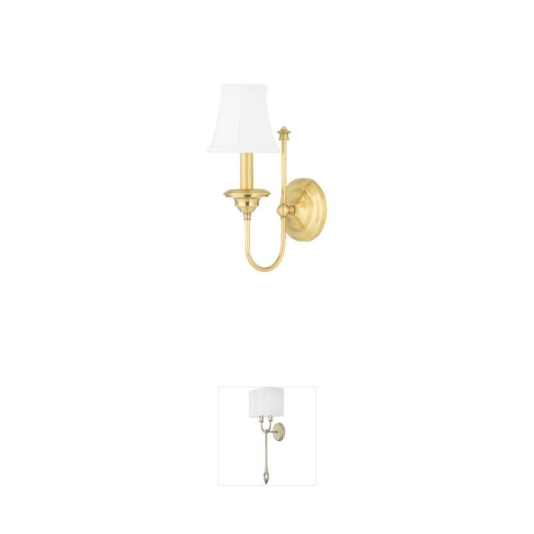 Hudson Valley Yorktown Aged Brass Wall Sconce