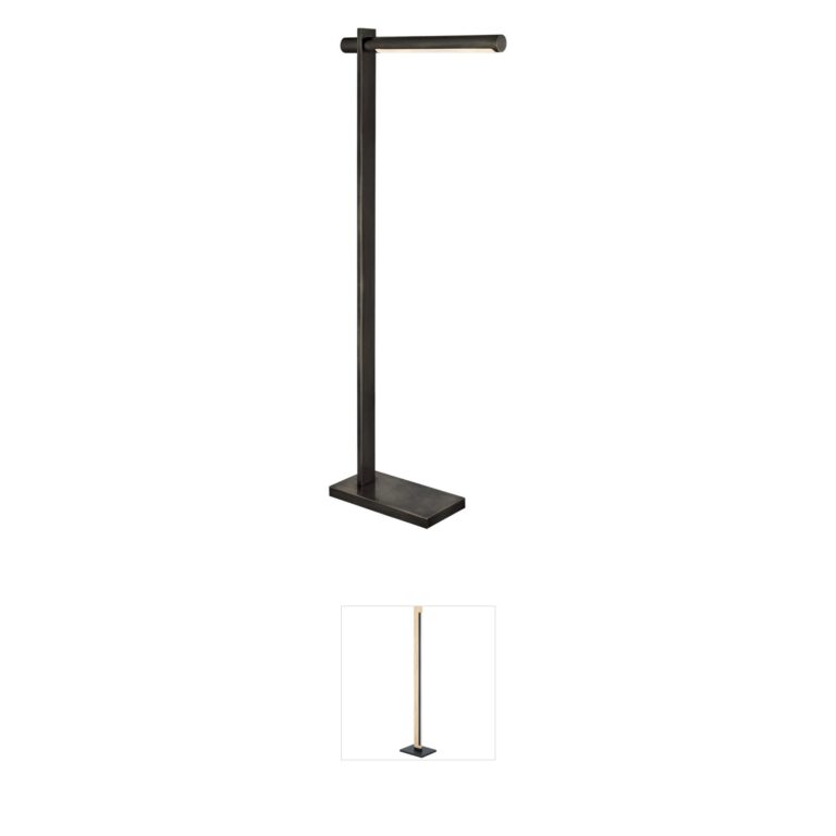 Visual Comfort Signature Collection Kelly Wearstler Axis Bronze LED Pharmacy Floor Lamp