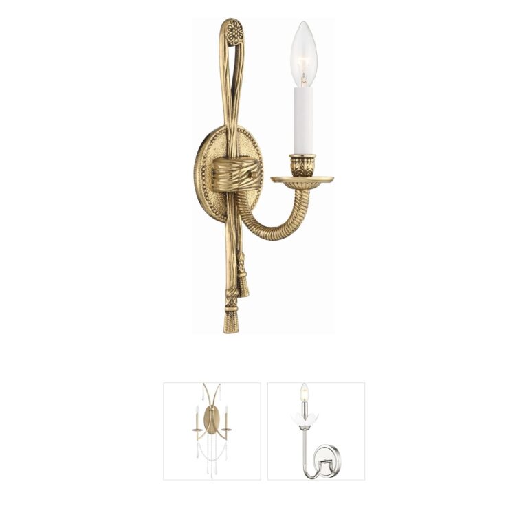 Crystorama Westbury Cast Brass Olde Brass Sconce