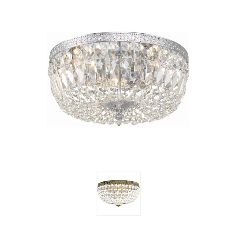 Crystorama Westbury 14-Inch Swarovski Spectra Crystal Flush Mount