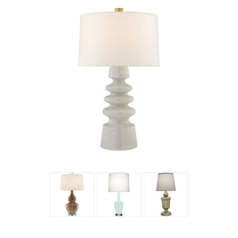 Visual Comfort Julie Neill Andreas White Crackle Table Lamp