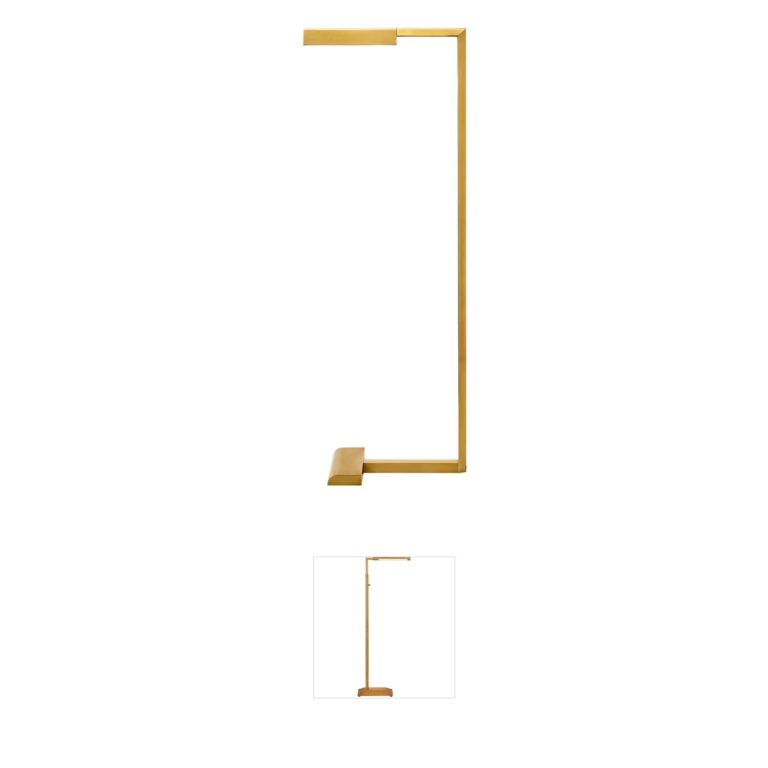 Visual Comfort Modern Collection Sean Lavin Dessau Natural Brass LED Floor Lamp