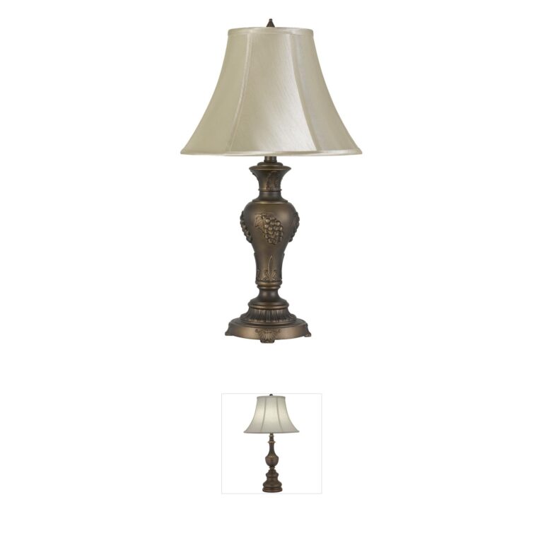 CAL Lighting Cavan Antique Brass Table Lamp