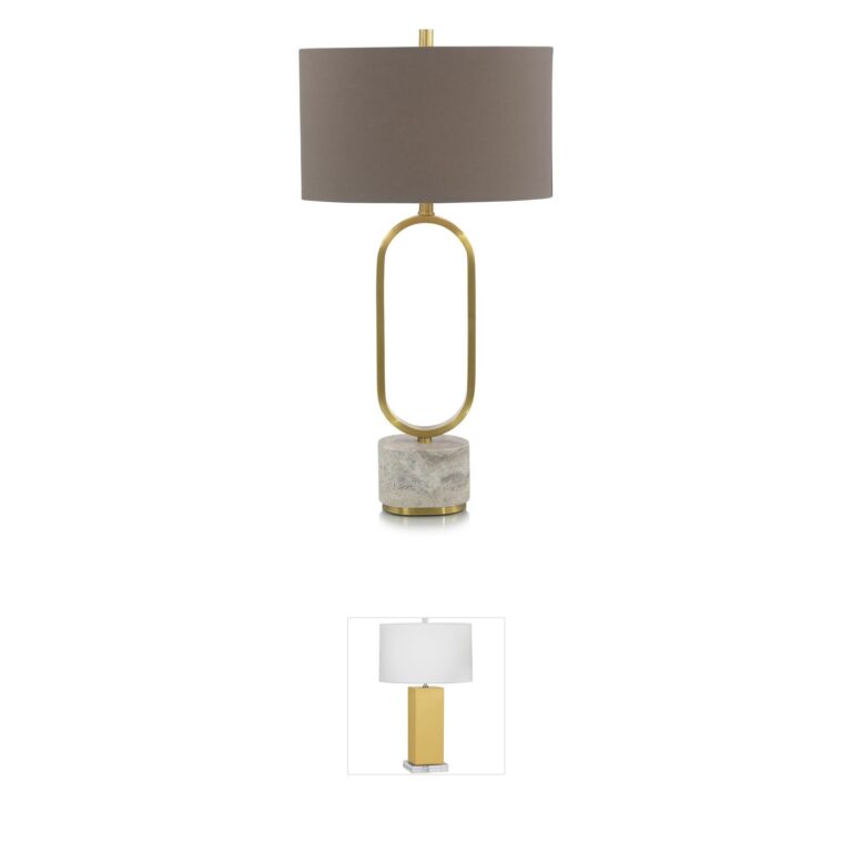 John-Richard Leah Gold Metal Table Lamp